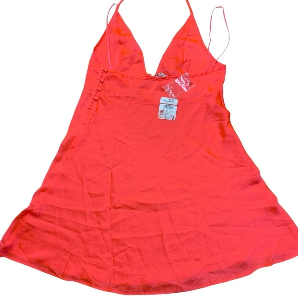 NEW Free People Intimately Hang on Halter pink party dress xsmall